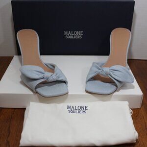 Malone Souliers x Tabitha Simmons Lily Bow Slide Sandals